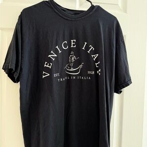 Venice Italy Black T-Shirt
